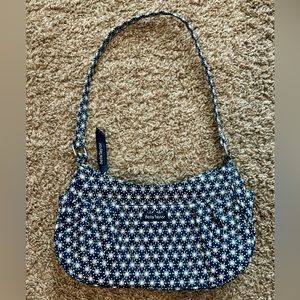 Bella Taylor Navy/White Fabric Purse